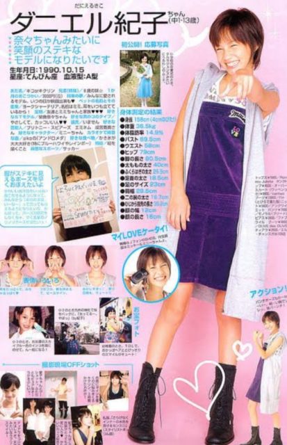 『ダニエル紀子』としてモデルデビュー