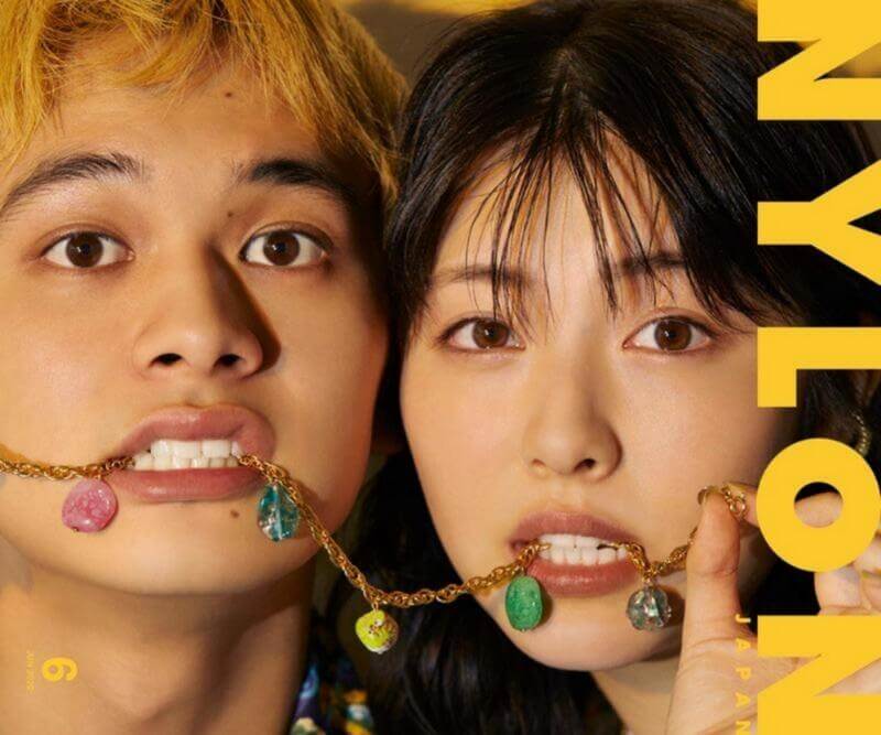 浜辺美波さんと北村匠海さんが共演したファッション雑誌NYLON JAPANの画像
